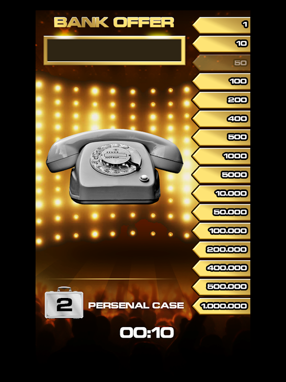 #10. Deal To Be A Millionaire (Android) By: Niceteen Games