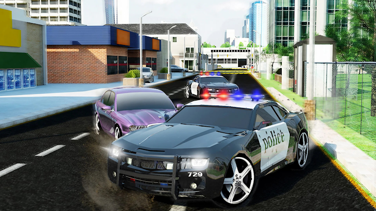 #3. Police Car Chase Driving Game (Android) By: Escape Games Studio