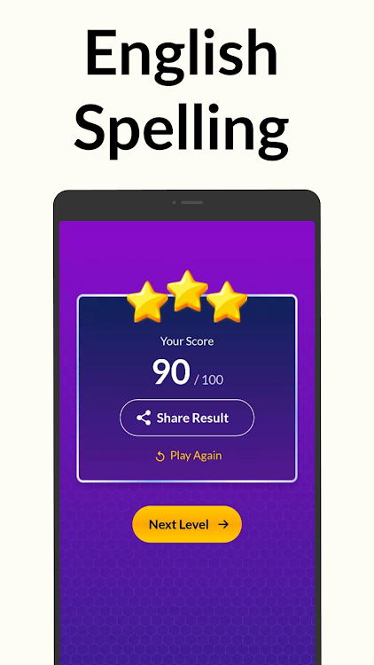 #4. Spelling Bee: Spelling Quiz (Android) By: Happy-verse