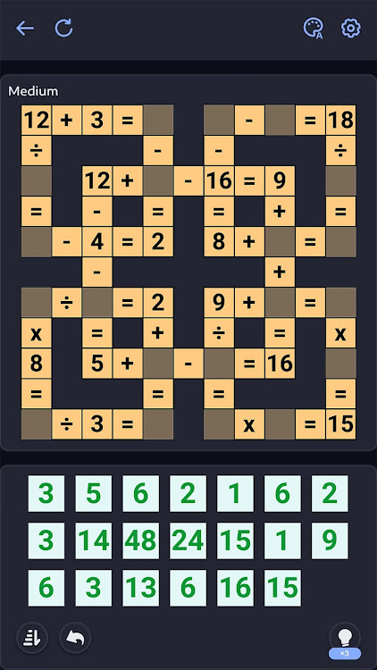 #2. Crossmath - Math Puzzle Games (Android) By: Guru Puzzle Game