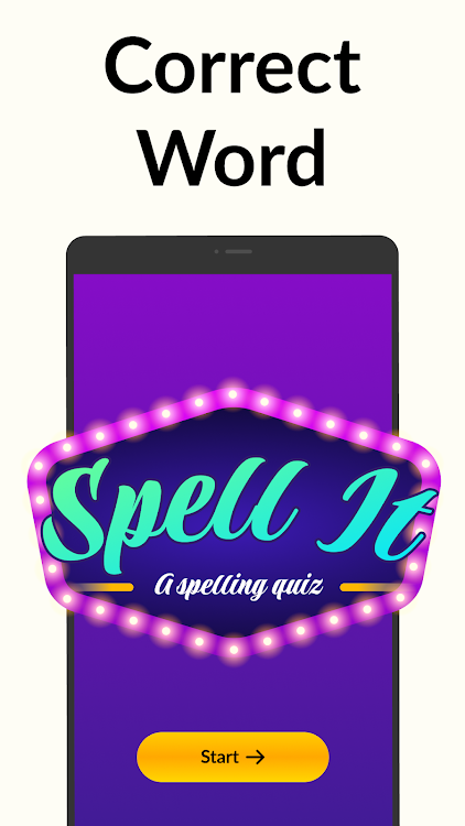 #6. Spelling Bee: Spelling Quiz (Android) By: Happy-verse