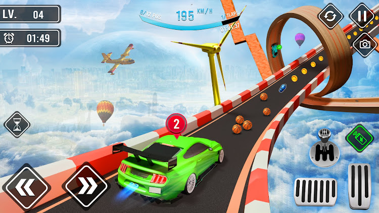 #2. Mega Ramps - Car Stunt Race (Android) By: Get 2 Play