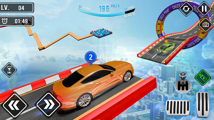 #3. Mega Ramps - Car Stunt Race (Android) By: Get 2 Play