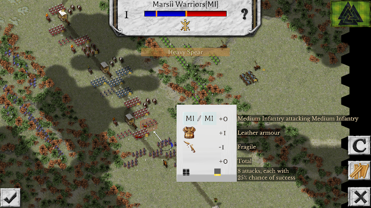 #2. Battles of the Ancient World (Android) By: Hunted Cow Games