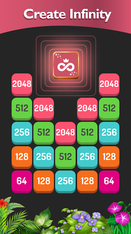 #5. Match the Number - 2048 Game (Android) By: Inspired Square FZE