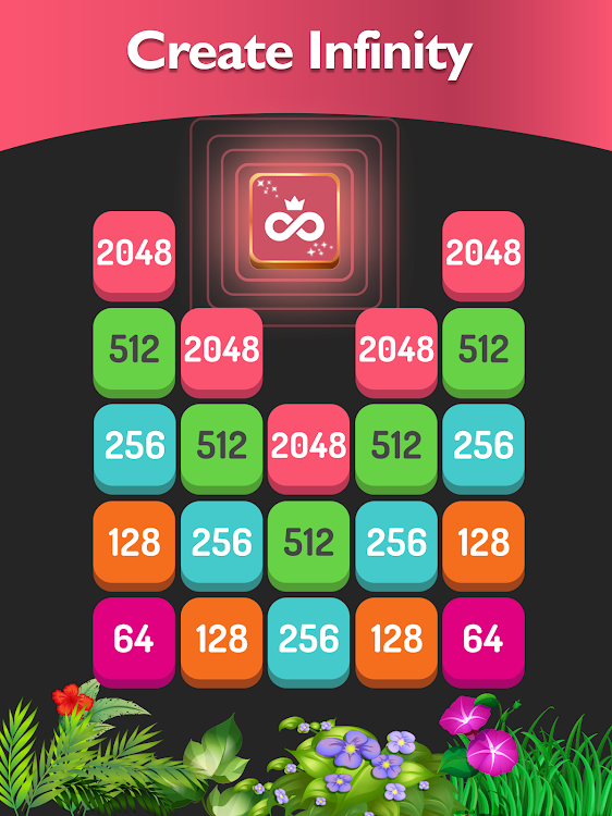 #10. Match the Number - 2048 Game (Android) By: Inspired Square FZE