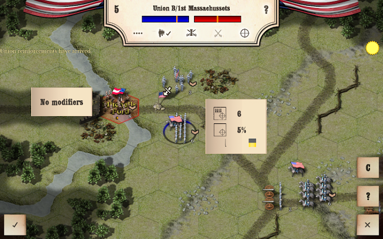 #2. Civil War: Bull Run 1861 (Android) By: Hunted Cow Games