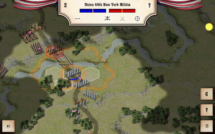 #5. Civil War: Bull Run 1861 (Android) By: Hunted Cow Games