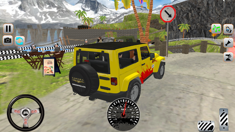 #3. Mountain jeep Game Uphill jeep (Android) By: AHW Gaming Studio