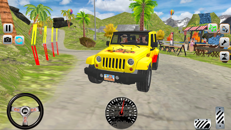 #4. Mountain jeep Game Uphill jeep (Android) By: AHW Gaming Studio