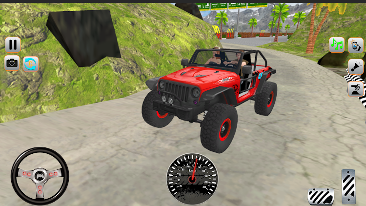 #5. Mountain jeep Game Uphill jeep (Android) By: AHW Gaming Studio