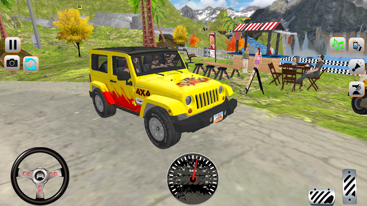 #6. Mountain jeep Game Uphill jeep (Android) By: AHW Gaming Studio