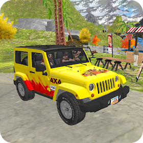 Mountain jeep Game Uphill jeep