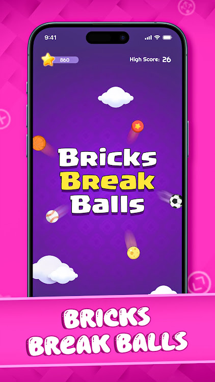 #10. Bricks Break Balls Puzzle Game (Android) By: Minirog Studio