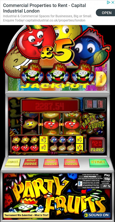 #5. Party Fruits Classic UK Slot (Android) By: Cashman_eq