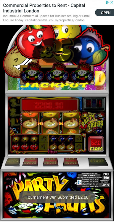 #6. Party Fruits Classic UK Slot (Android) By: Cashman_eq