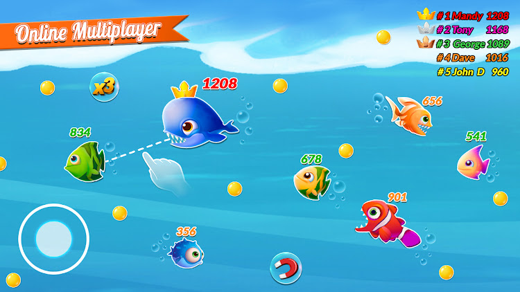 #2. Fish.IO Fish Games Shark Games (Android) By: Playful Pixel Studio