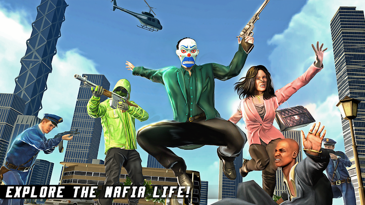 #5. Gangster Mafia City-Bank Heist (Android) By: Games box Studios