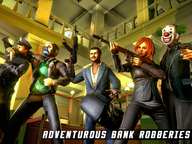 #6. Gangster Mafia City-Bank Heist (Android) By: Games box Studios