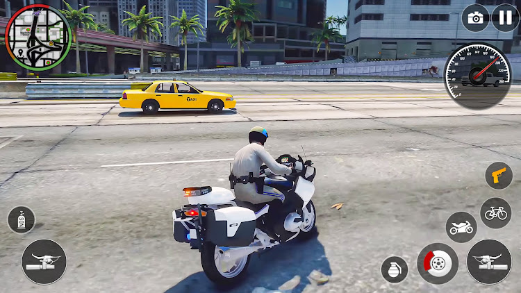 #5. US Police Bike Cop Sim Games (Android) By: Gaming Switch