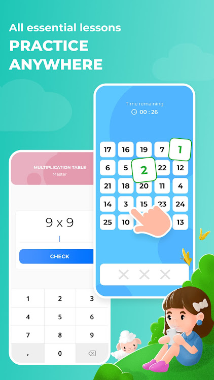 #3. Matsy: Math for Kids 1,2 grade (Android) By: Ilin Igor