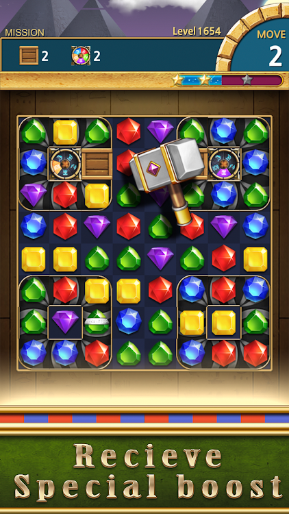 #4. Jewels Pharaoh : Match 3 (Android) By: SUPERBOX Inc