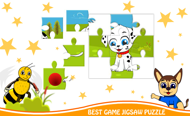 #4. Puppy Jigsaw Puzzle Paw Bee (Android) By: X-Gaf Studio