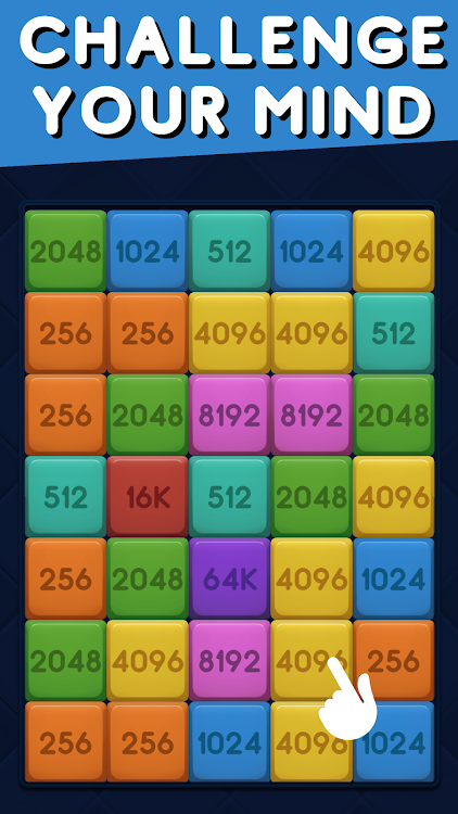 #4. 2048 Merge Cubes (Android) By: FlatMind Games