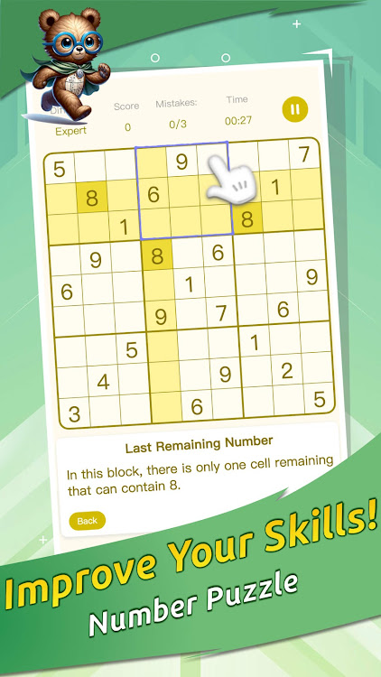 #8. Master Sudoku: Sudoku Puzzle (Android) By: CasualPuzzle-LichiSmileGame