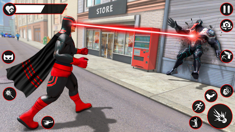 #8. Bat Hero Dark Crime City Game (Android) By: Game Kraft Studios