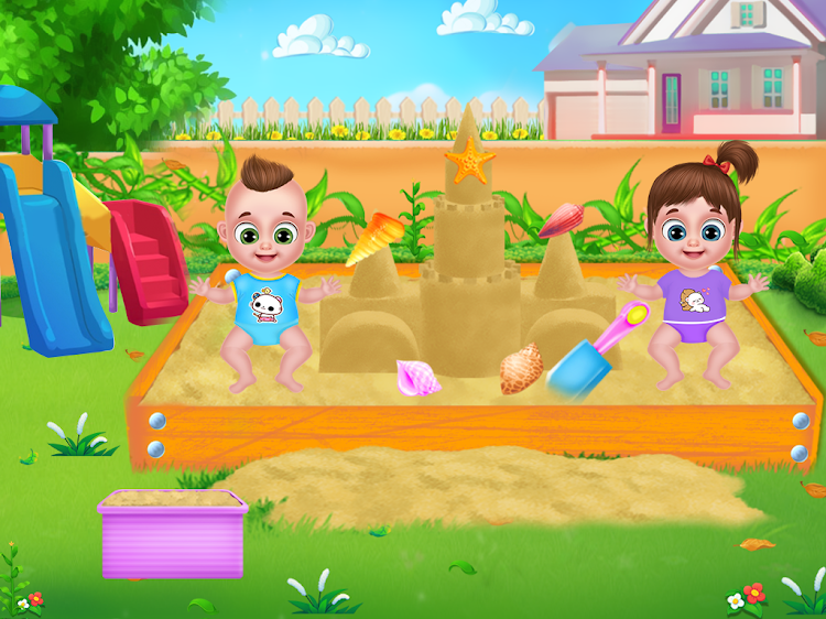 #3. Twins babysitter daycare games (Android) By: Supergirl Game Studio