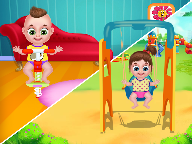 #4. Twins babysitter daycare games (Android) By: Supergirl Game Studio