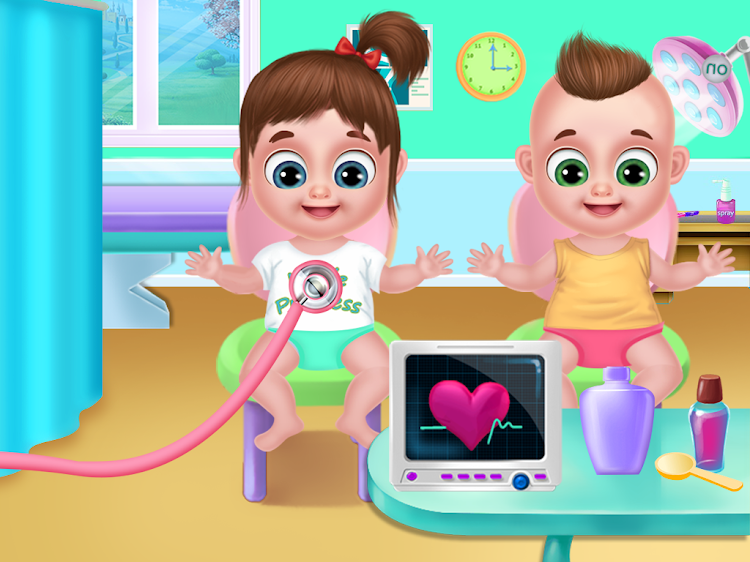 #5. Twins babysitter daycare games (Android) By: Supergirl Game Studio