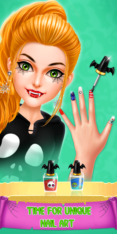 #3. Halloween Makeover Salon Game (Android) By: Supergirl Game Studio