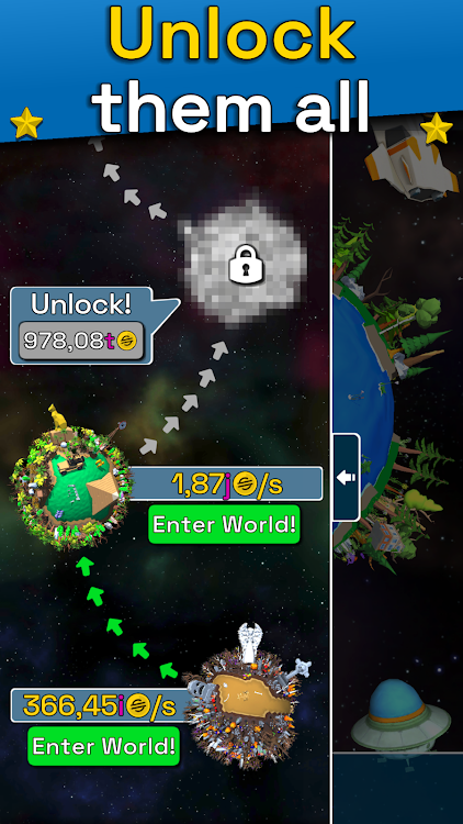 #5. Planet Evolution: Idle Clicker (Android) By: Leek & Ribs Games