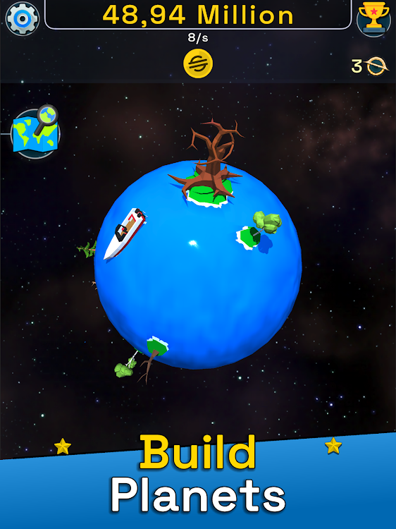 #6. Planet Evolution: Idle Clicker (Android) By: Leek & Ribs Games