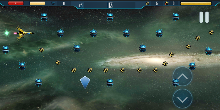 #3. Space Ship: Among Meteorites (Android) By: MoonHeck Games