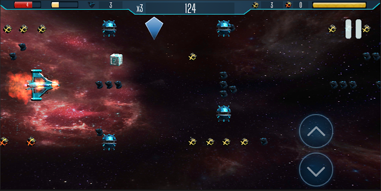 #5. Space Ship: Among Meteorites (Android) By: MoonHeck Games