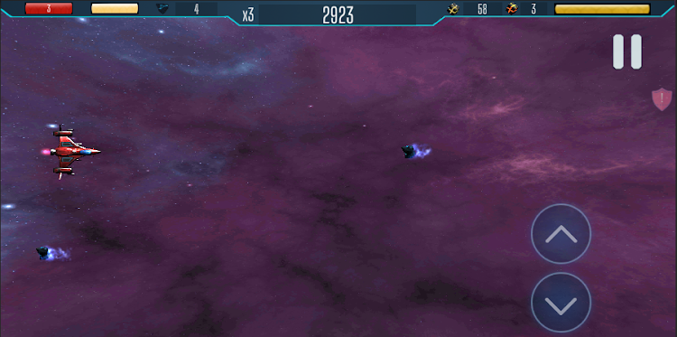 #8. Space Ship: Among Meteorites (Android) By: MoonHeck Games