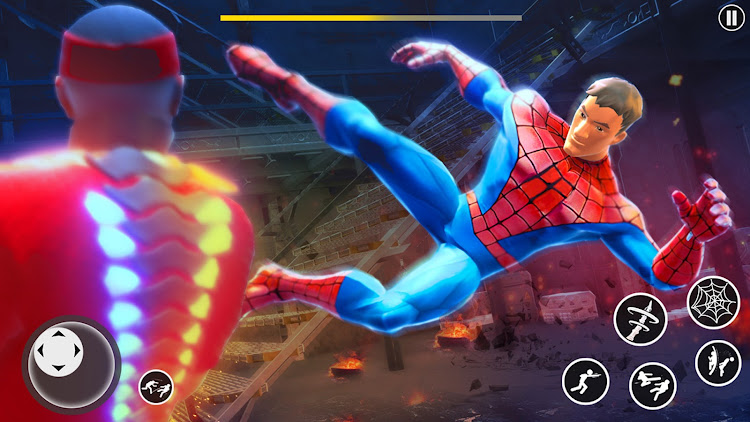 #4. Spider Power Hero: Outlaw Ops (Android) By: Fun Battle Fire Games