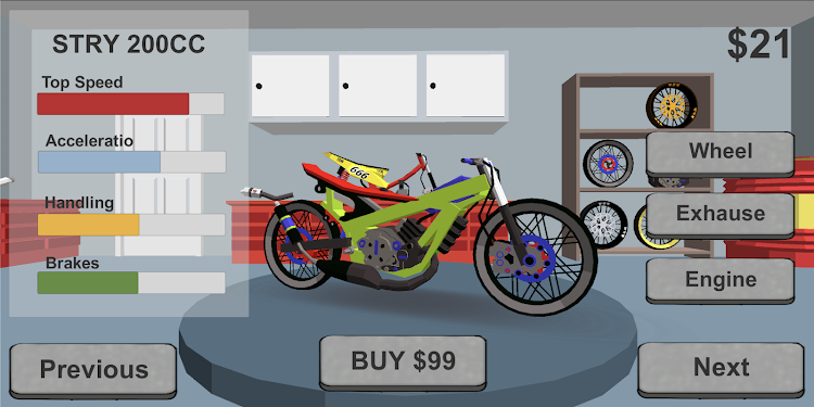 #7. Indonesia Drag Bike Racing 3D (Android) By: Mari Berkembang