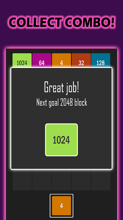 #4. Merge Blocks 2048: Number Game (Android) By: Fantastica Games