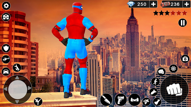 #3. Spider Rope Hero Man Game (Android) By: Rahim gaming studio