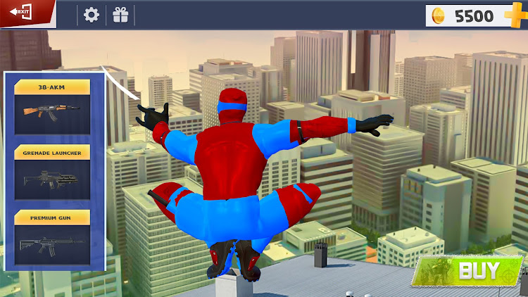 #9. Spider Rope Hero Man Game (Android) By: Rahim gaming studio