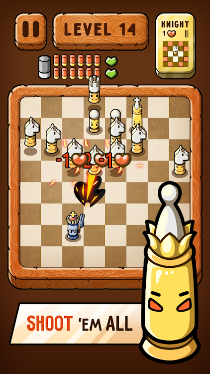 #5. Bullet Chess: Board Shootout (Android) By: Yes Games Studio