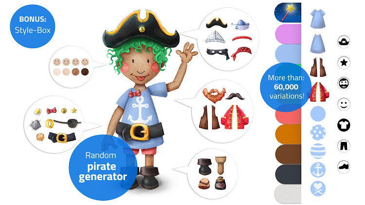 #5. Tiny Pirates - Kids' Activity (Android) By: wonderkind GmbH