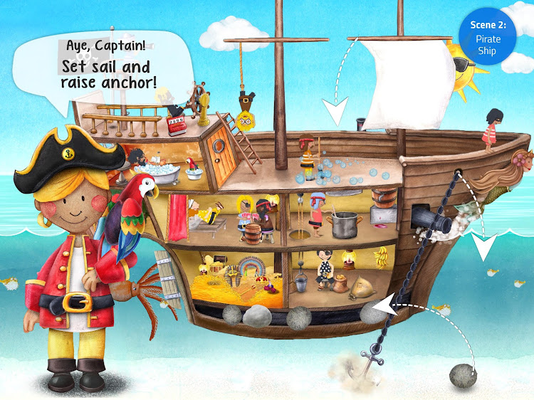 #8. Tiny Pirates - Kids' Activity (Android) By: wonderkind GmbH