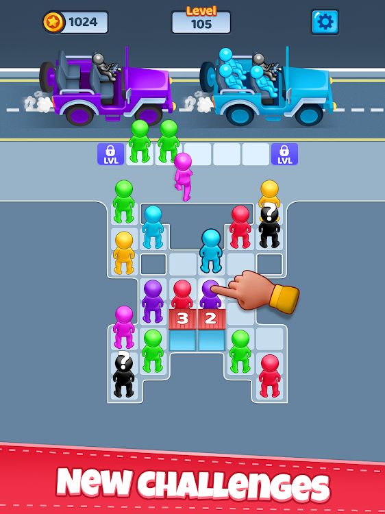 #9. Car Jam 3d - Match 3 Puzzle (Android) By: TechArts Games