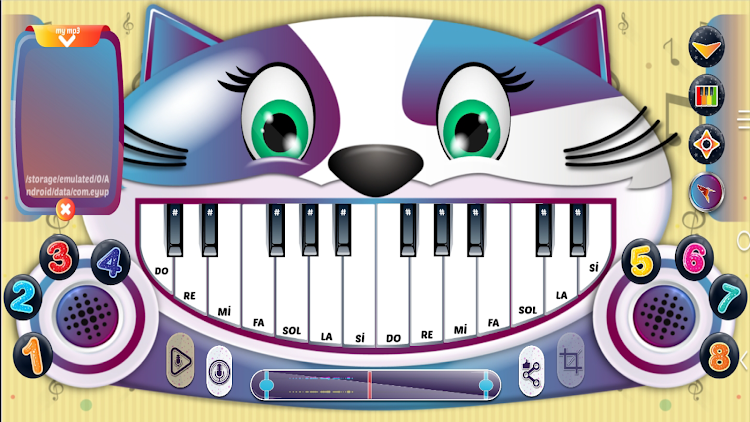 #3. Meow Music - Sound Cat Piano (Android) By: EYPONR GAMES eyup oner