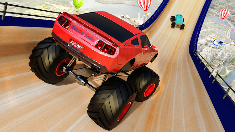 #3. Monster Truck Stunt - Car Race (Android) By: Pixiloft Games Studio